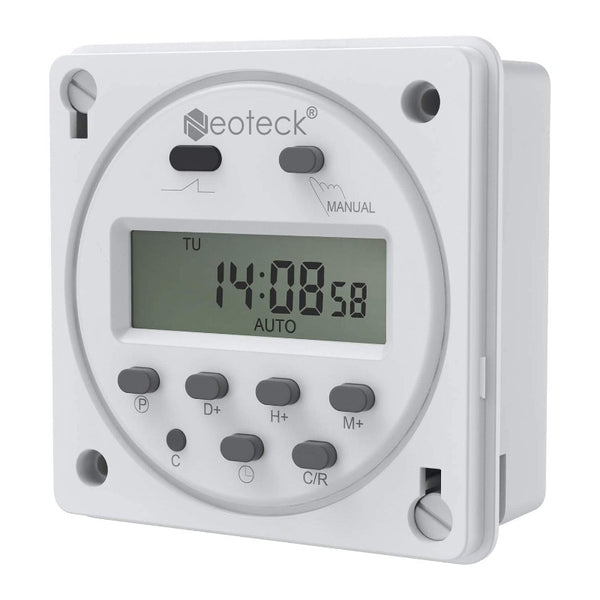 Neoteck DC 12V Timer Switch 16A Digital Electronic LCD