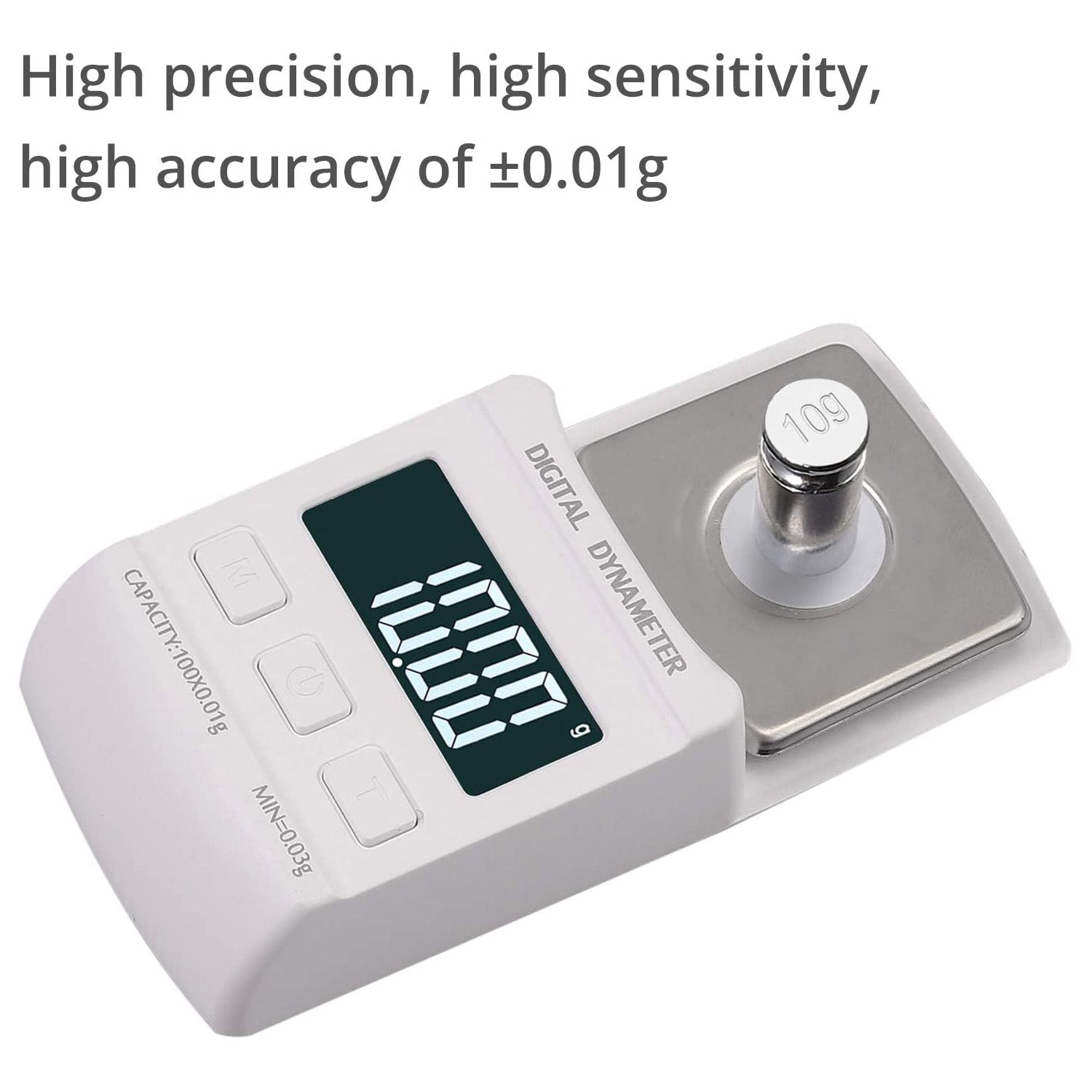 Neoteck Digital Turntable Stylus Force Scale Gauge White