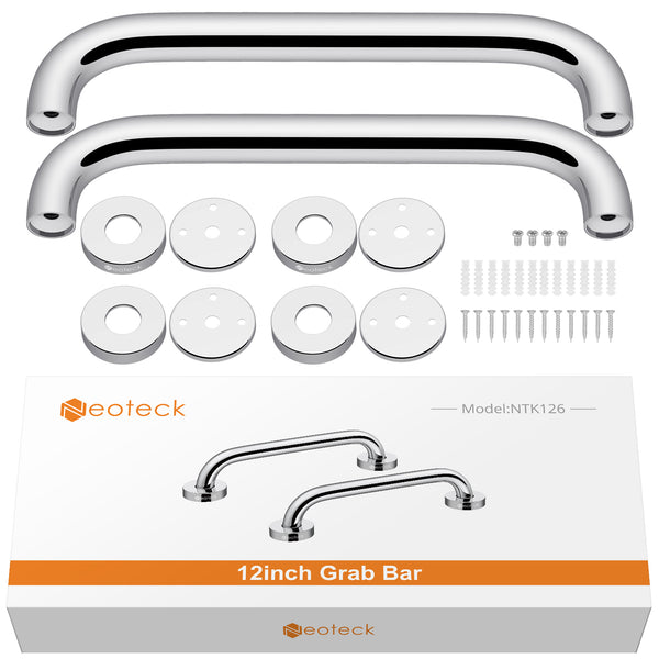 Neoteck 2 Pcs Bathroom Grab Bars 12inch/30cm Stainless Steel