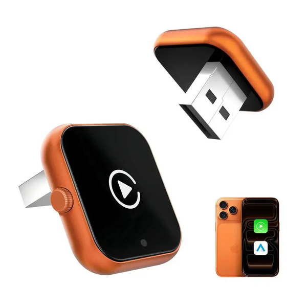 Wireless carplay Adapter orange