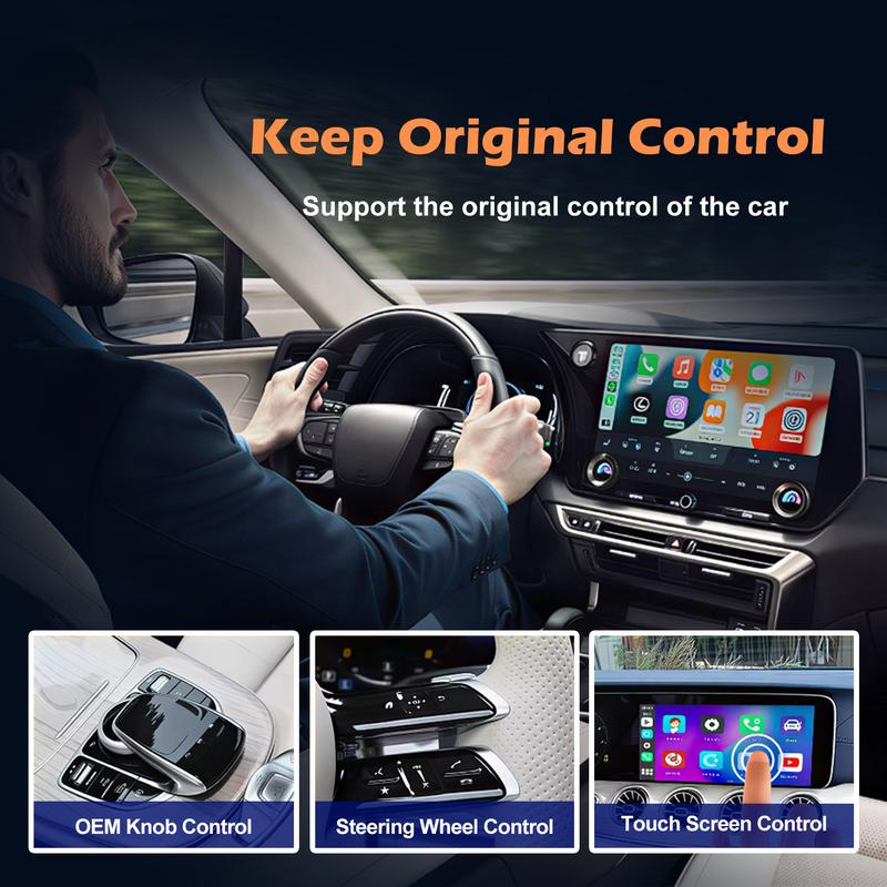 Wireless carplay Adapter orange