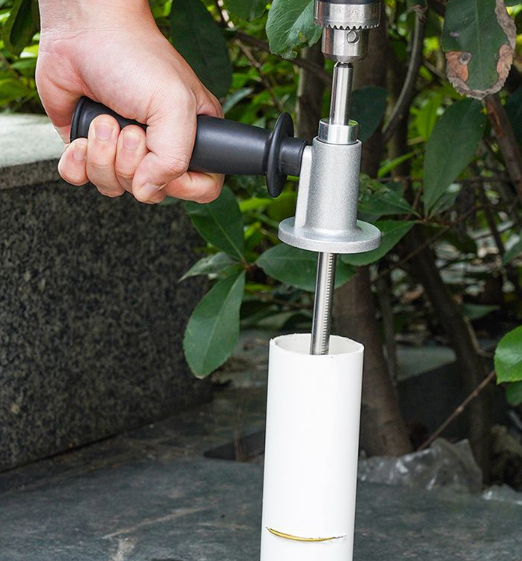 Professional Inside Pipe Cutter with Diamond Grit Cutting Wheel, for 1.5-8 Inch PVC Pipes, 7 Inch Adjustable Depth, 1/4in Hex Shank Compatible with Impact Drivers, Anti-Oxidation Stainless Steel, Plumbing & DIY Tool