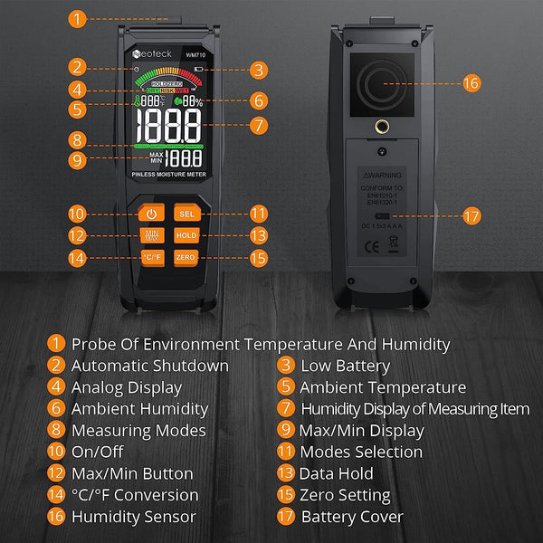 Thermomètre de contact TermoQuick, max 120°C, tuyau Ø20 à 90mm