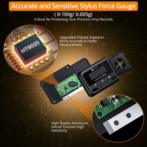 Neoteck LCD Digital Tracking Cartridge Scale Force Turntable Stylus Gauge 0.005g