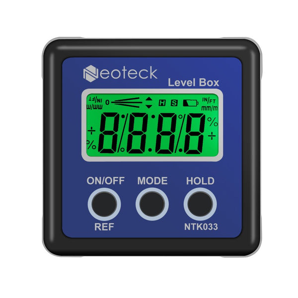Neoteck Backlight LCD Digital Angle Finder - Blue