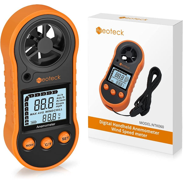 Neoteck Anemometer Digital LCD Wind Speed Meter