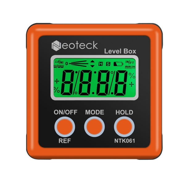 Neoteck Backlight LCD Digital Angle Finder - Orange
