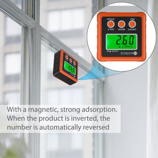 Neoteck Backlight LCD Digital Angle Finder - Orange