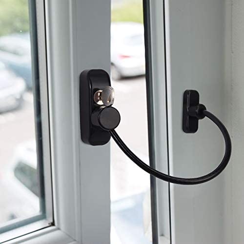 Neoteck 2PCS Window Restrictor Locks - Black