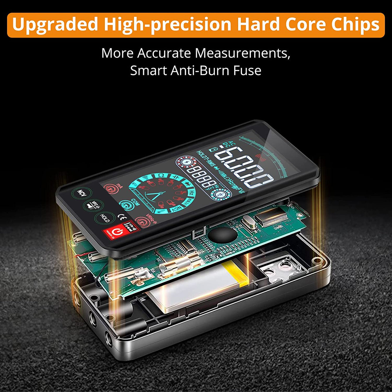 Neoteck Rechargeable Multimeter with Smart Touch Screen 6000 Counts