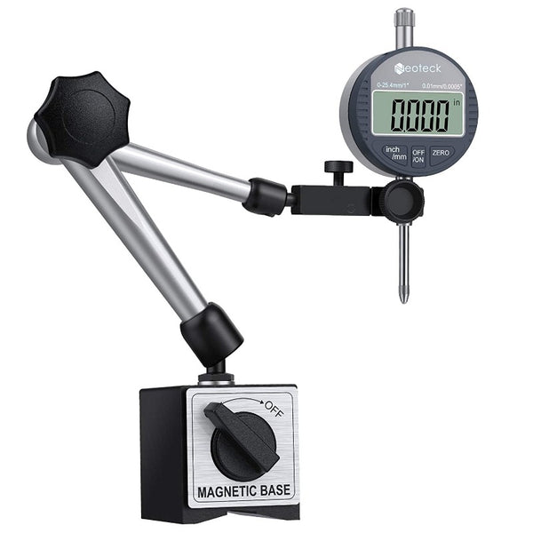 Neoteck Electronic Digital Dial Indicator Gauge and Magnetic Base Set
