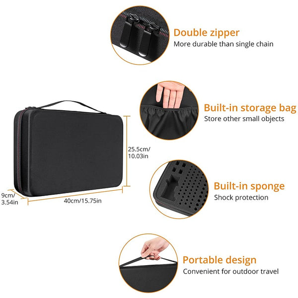 Neoteck Battery Organizer Storage Box Carrying Case (No Battery)