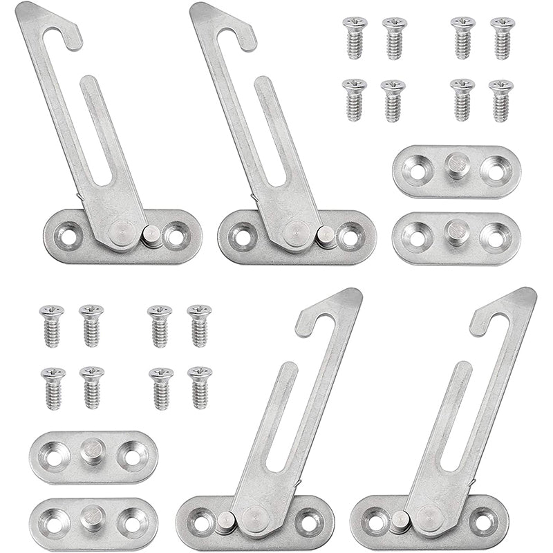 Neoteck 4PCS UPVC Window Restrictor Stainless Steel Child Restrictor Security Lock