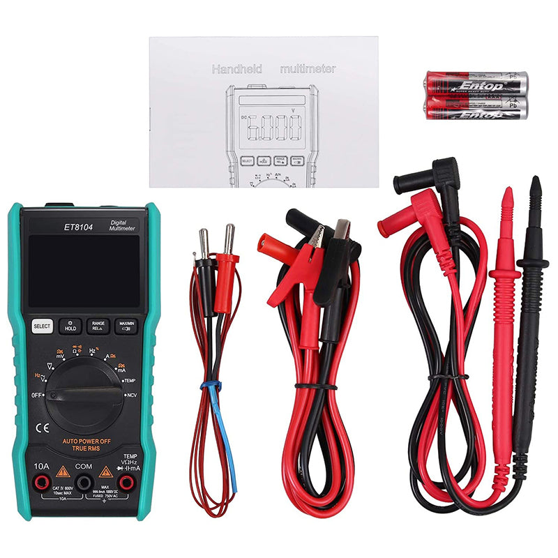 Neoteck Digital Multimeter 9999 Counts TRMS Auto Ranging NCV Tester