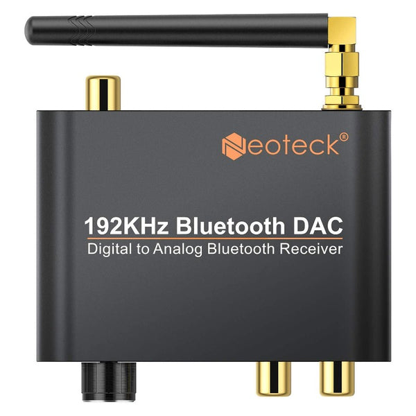 Neoteck 192kHz DAC Converter with Bluetooth 5.0 Receiver Volume Knob