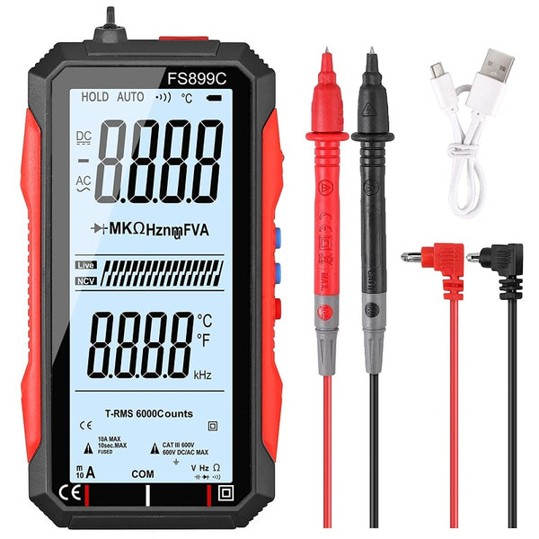 Neoteck USB Rechargeable Multimeter 6000 Counts