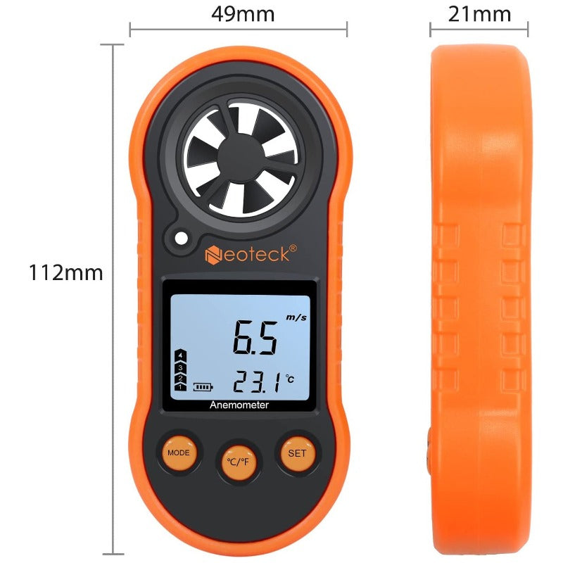 Neoteck Anemometer Digital LCD Wind Speed Meter