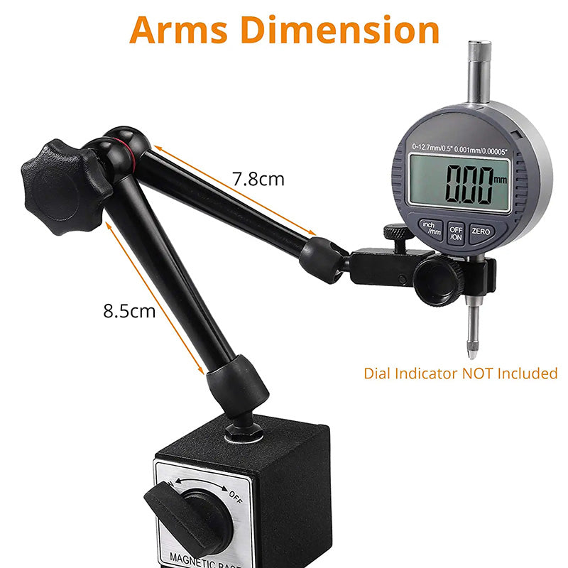 Neoteck Magnetic Base Stand for Digital Dial Indicator Gauge 176lbs/80