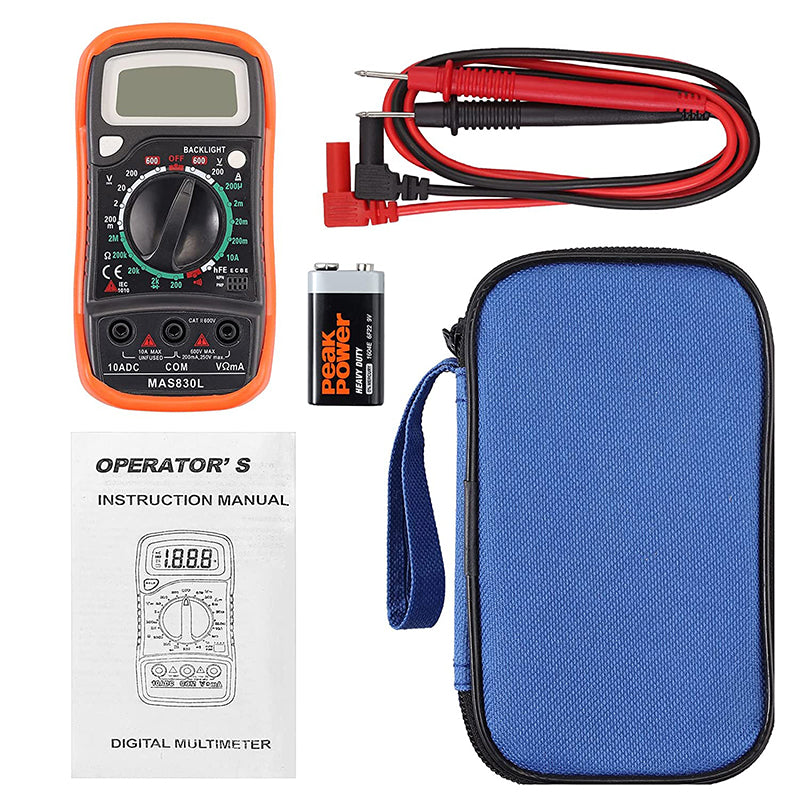 Neoteck Portable Digital Multimeter with case 1999 Counts Backlight