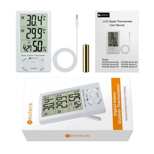 Neoteck 2 In 1 LCD Digital Hygrometer Thermometer Portable Indoor Outdoor  Temperature Humidity Tester For Office Hotel Room - AliExpress