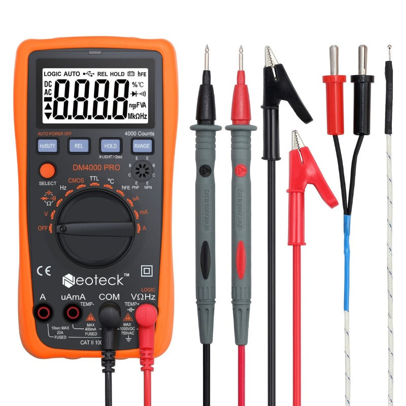 Neoteck 4000 Counts Auto Manual Ranging Digital Multimeter