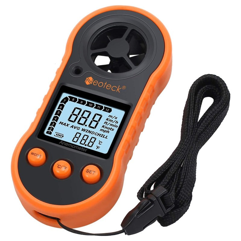 Neoteck Anemometer Digital LCD Wind Speed Meter